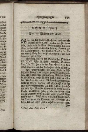 Achter Abschnitt. Von der Malerey der Alten.