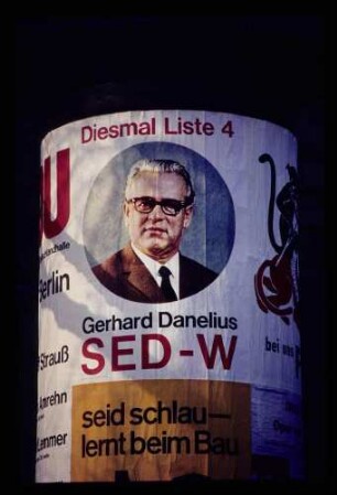 Wahlplakat SED 18.2.67.