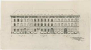 Schleich, Erwin; München, Ludwigstr. 6-10; Bürogebäude Hartlaub (ehem. Haslauer Block) - Fassade (Ansicht)