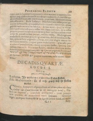Decadis Quartae.