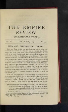 India and Preferential Tarrifs.