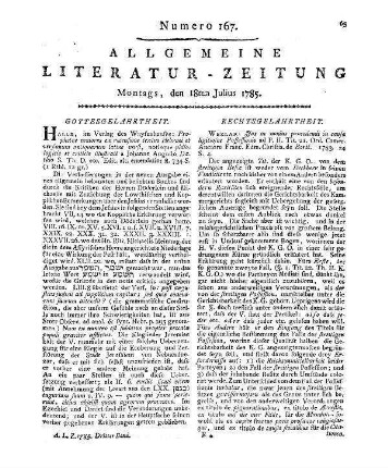 Borié, F. E. C. von: De processu camerali in casu denegatae vel protractae iustitiae. Nec non de promotorialibus earumque usu et effectu ad partem 2. tit. 26. ord. cameral. Wetzlar: Winkler 1783