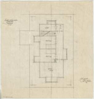 Gsaenger, Gustav; Geisenbrunn bei München (Bayern); Landhaus Dr. Bennigsen - Grundriss DG