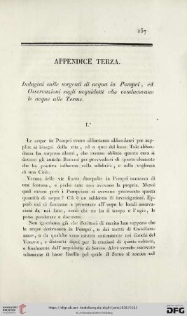 Appendice terza