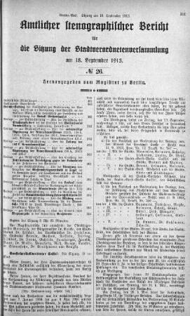 No 26, 18. September 1913