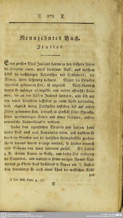 Neunzehntes Buch. Italien