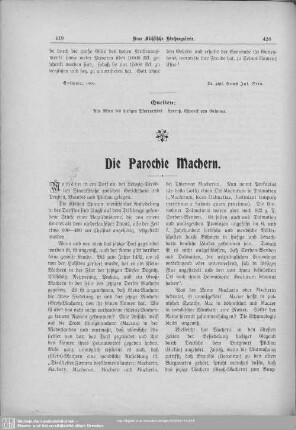 Die Parochie Machern