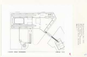 Actioncenter, Irrenhaus, Mischmediencenter, Berlin-Charlottenburg (Diplomarbeit bei Kurt Dübbers): Gesamtplan 1:500