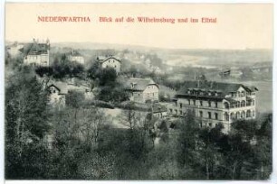 Niederwartha. Blick in das Elbtal u. d. Wilhelmsburg