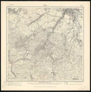 Meßtischblatt 107 : Zittau, 1921 : Zittau. - Aufgen. 1899, rev. 1901, hrsg. 1914, einz. Nachtr. 1921. - 1:25000. - Leipzig, 1921. - 1 Kt.