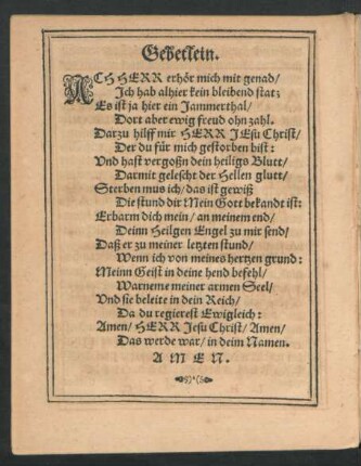 Gebetlein.