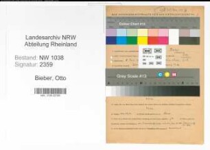 Entnazifizierung Otto Bieber , geb. 09.07.1903 ()