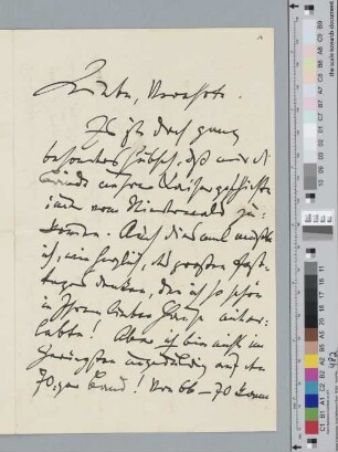Brief an Laura von Beckerath