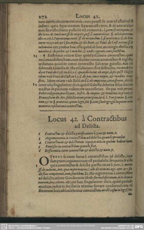 Locus 42. à Contractibus ad Delicta