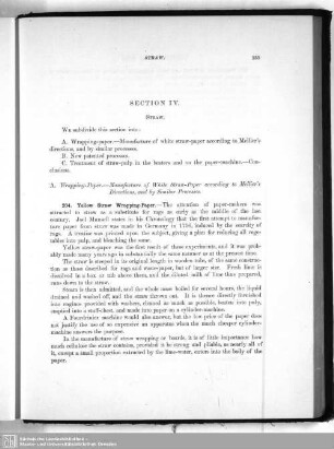 Section IV. Straw.