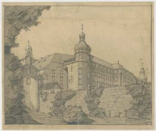 Thiersch, Friedrich von; Bad Berleburg (Nordrhein-Westfalen); Schloss, Umbau - Perspektive