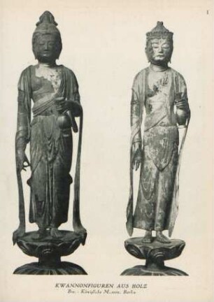 Kwannofiguren aus Holz. Bes.: Königliche Museen. Berlin
