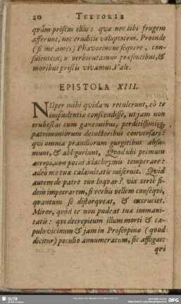 Epistola XIII.