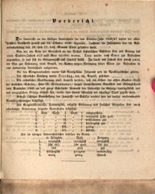 Jahres-Bericht über die Lateinische Schule zu Lindau : im Studienjahre ... : bekannt gemacht am Tage der feierlichen Preisvertheilung. 1847