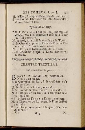 Chapitre Trentieme