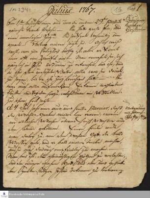 Tagebuch von Johann Balthasar Kohlhoff, Daniel Zeglin, Oluf Maderup und Jacob Klein.