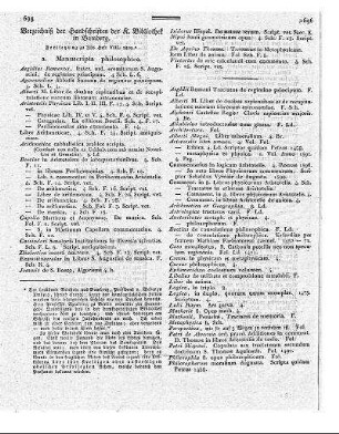 Verzeichniß der Handschriften der K. Bibliothek in Bamberg