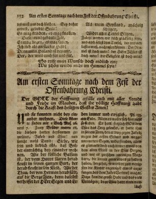 152-163, Am ersten Sonntage nach dem Fest der Offenbarung Christi