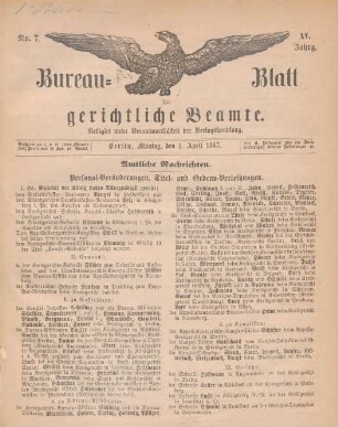 Nr. 7, 1. April 1867