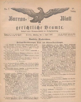 Nr. 7, 1. April 1867