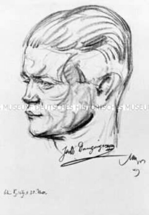 Bildnis des Boxers Jack Domgörgen