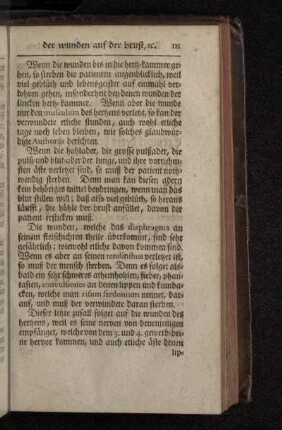 Der 8. Artickel. Von denen kennzeichen der wunden auf der brust, und was dabey zu vermuthen.