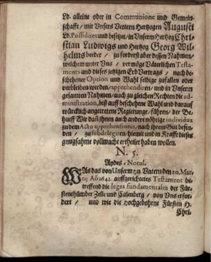 N. 5. Aydes-Notul.