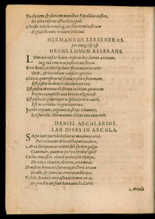 Daniel Arcularius ...