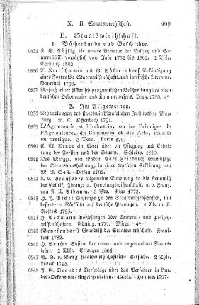 B. Staatswirthschaft.