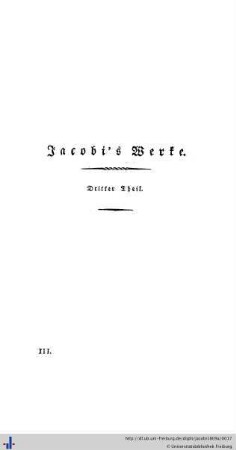 Jacobi's Werke. Dritter Theil.
