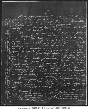 Negativkopie eines Briefes Humboldts an Vieweg vom 27. Aug. 1800