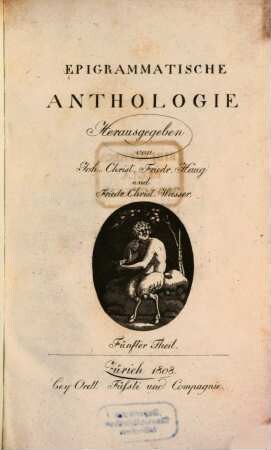 Epigrammatische Anthologie, 5