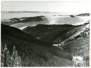 Klínovec, (deutsch: Keilberg), Blick nach Westsüdwest