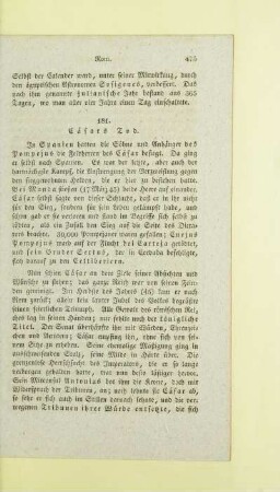 181. Cäsars Tod