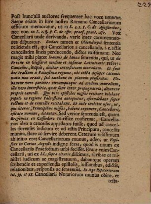 Dissertatio Jvridica De Ivdiciariis Cancellariarvm Praerogativis
