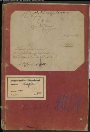 Korn-Rechnung der Oberkellnerei Arnsberg