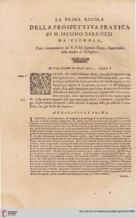 La prima regola