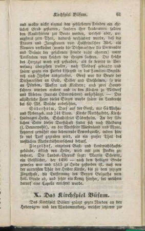 X. Das Kirchspiel Büsum.