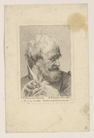 Kopfstudie eines alten Mannes (Piazzetta, Jungwierth, Köpfe, 13)