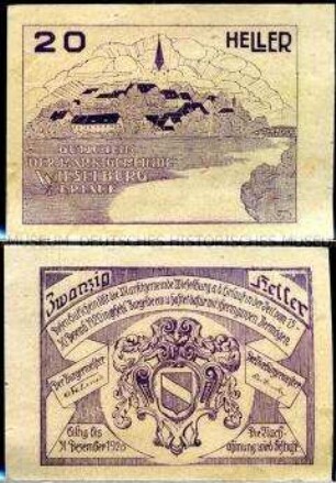Wieselburg, Niederösterreich 20 Heller