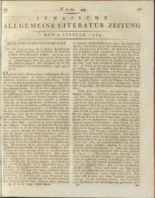 Num. 44. Den 21. Februar 1804