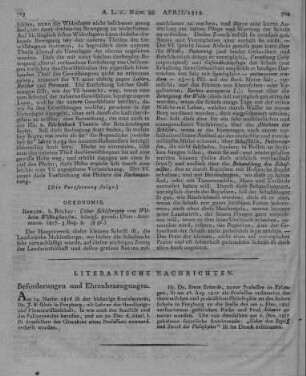 Wistinghausen, W.: Ueber Schäfereien, ihre Pflege, Weide, Futterung und Veredlung. Berlin: Rücker 1817
