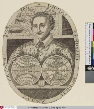 Thomas Candyssh Nobilis Anglus Aetatis Suae XXXII