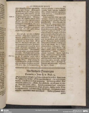 Na Niedźiele Swiateczna Ewanielia u Jana S. w Rozd. 14.