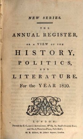 The annual register : world events .... 1810